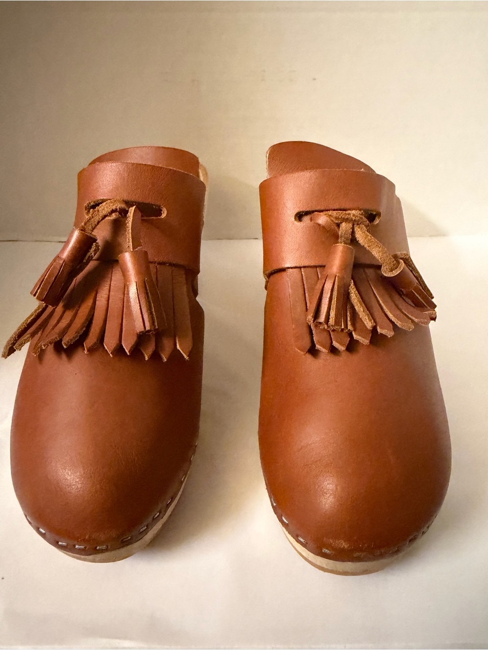 BRYR Zoe Leather Heel Clog Sz 38,8 Women’s - Picture 2 of 16